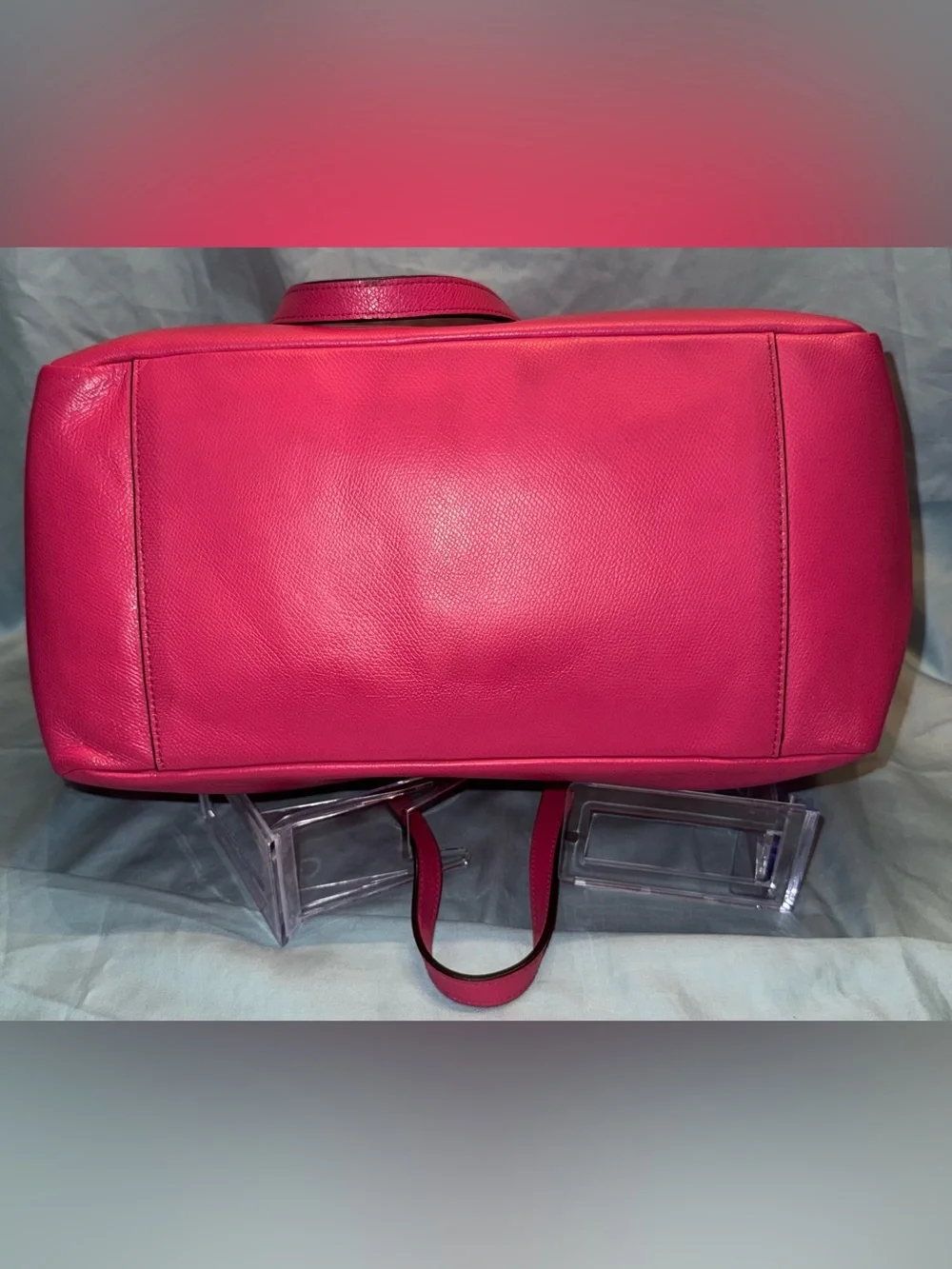 Coach crossgrain leather